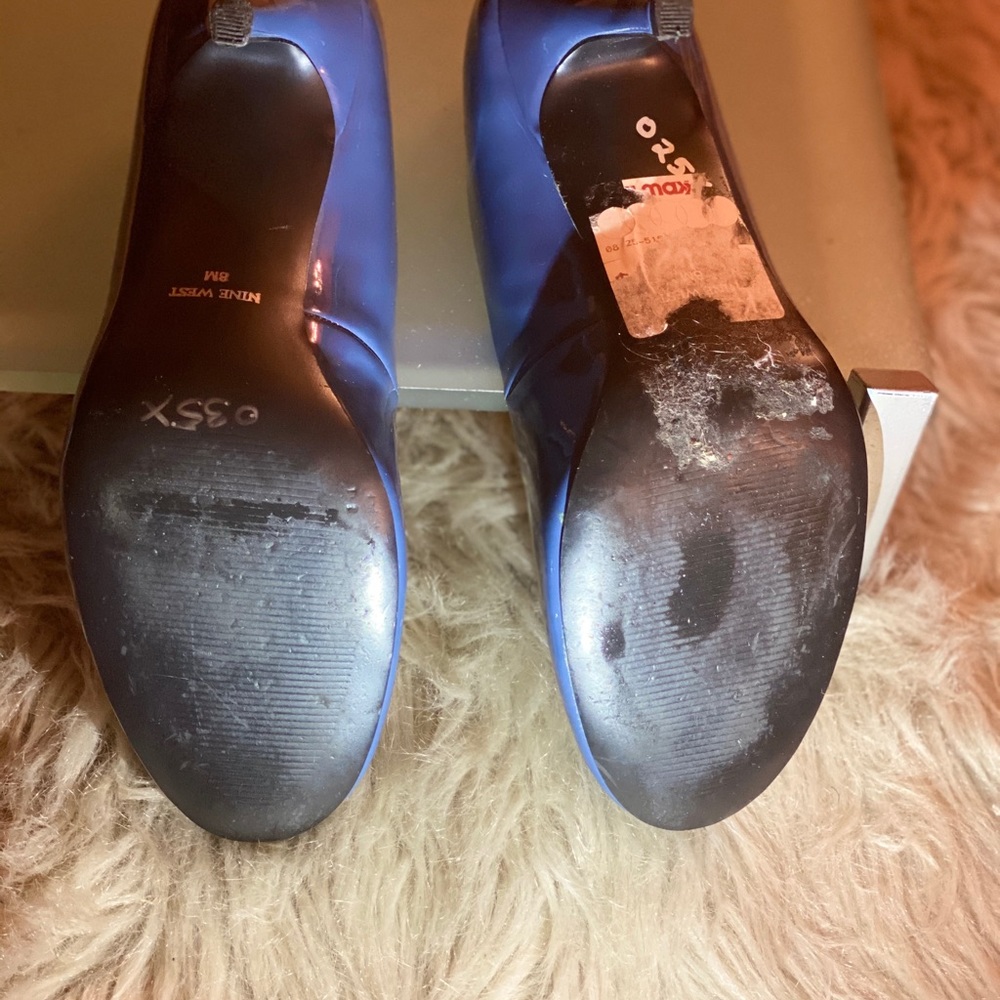 Nine West Blue Patent Leather Pump - Picture 6 of 9